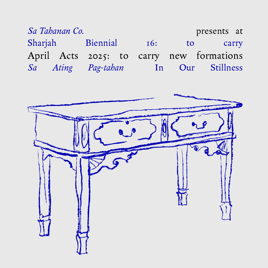 Sa Ating Pag-tahan / In Our Stillness