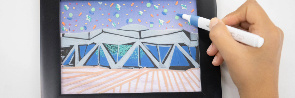 Paint The Flying Saucer on Glass