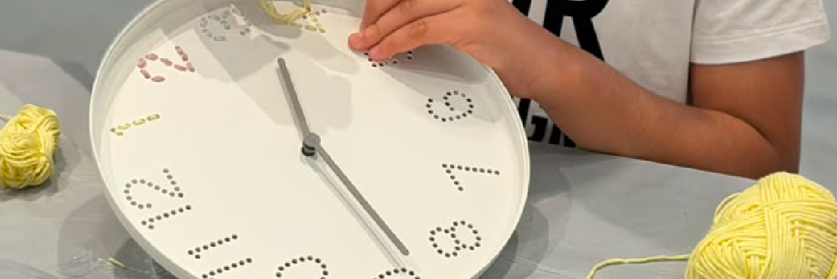 Embroidered Wall Clock