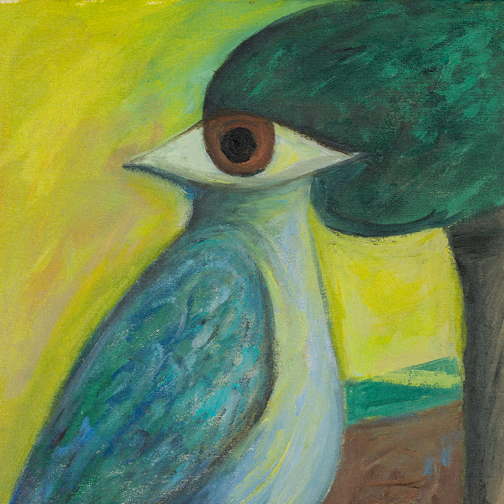 Bird with Human Eye and Legs