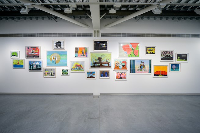 Twenty-three works on paper