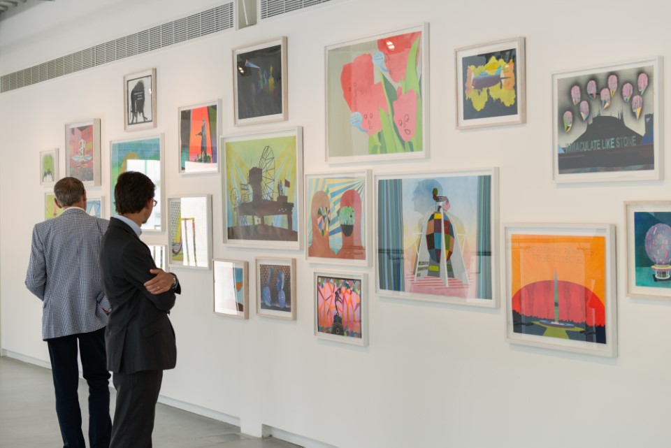 Twenty-three works on paper