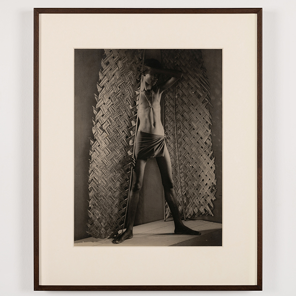 Untitled (Man with palm made fan)