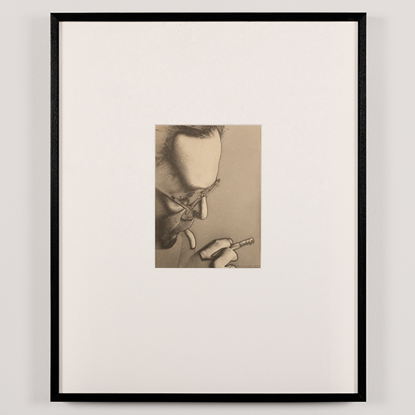 Untitled (Profile of Lionel Wendt Smoking)